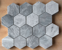 Hexagon Italian Grey Honed 3 x 3 10.25 x 11.75